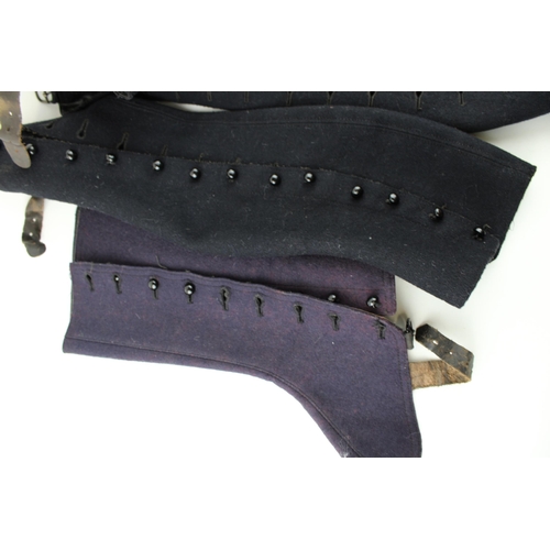 302 - Two pairs of vintage boot spats (2 pairs).