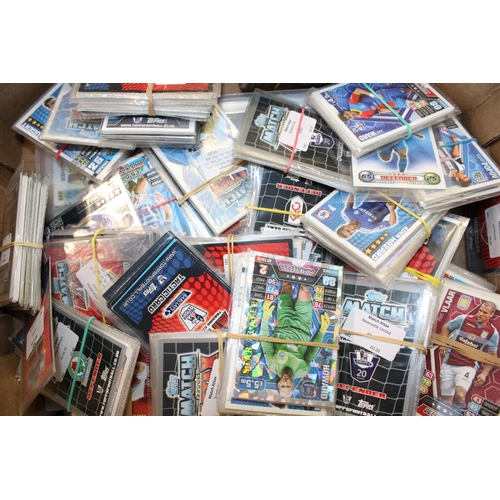 304 - A large collection of Topps 'Match Attax' Football cards separated into teams. (Qty)