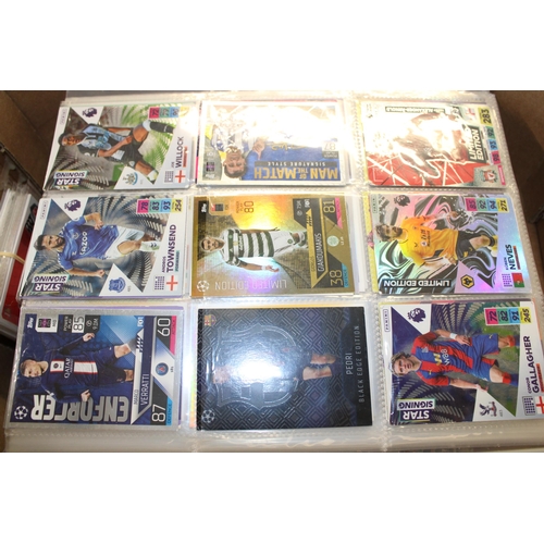 304 - A large collection of Topps 'Match Attax' Football cards separated into teams. (Qty)