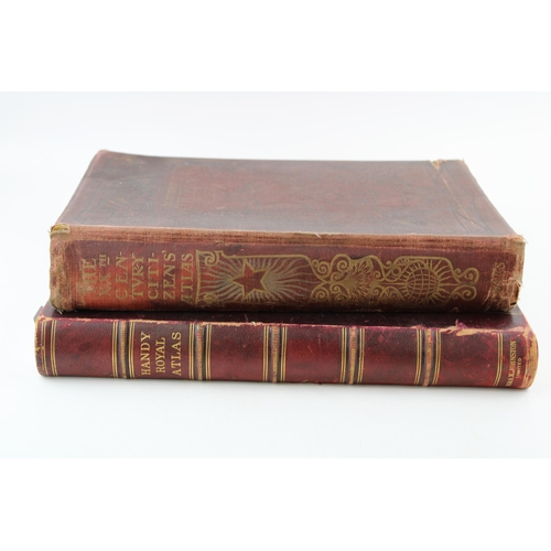 308 - Two late 19th / Early 20th century books to include 'The XXth Century Citizens' Atlas of the World, ... 