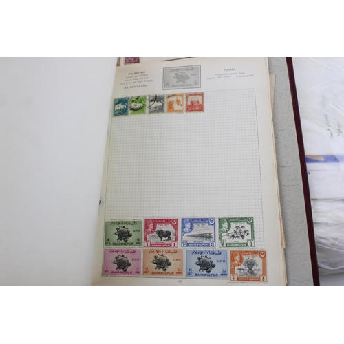 344 - A collection of stamps, stamp albums, first day covers & loose envelopes