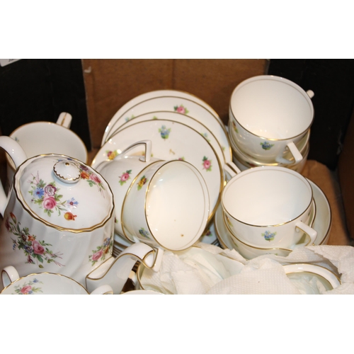 56 - A collection of Minton tea ware to include Marlow coffee pot and other patterns (Qty).