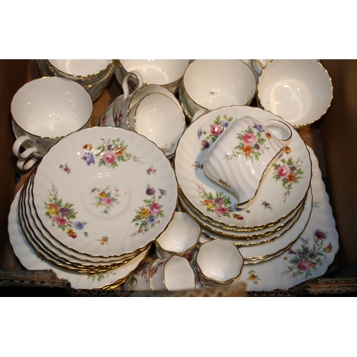 56 - A collection of Minton tea ware to include Marlow coffee pot and other patterns (Qty).