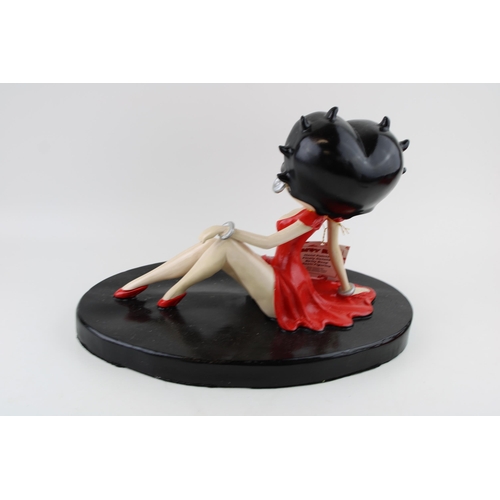 79 - Betty Boop official licensed figure, sitting position, 36cm wide.