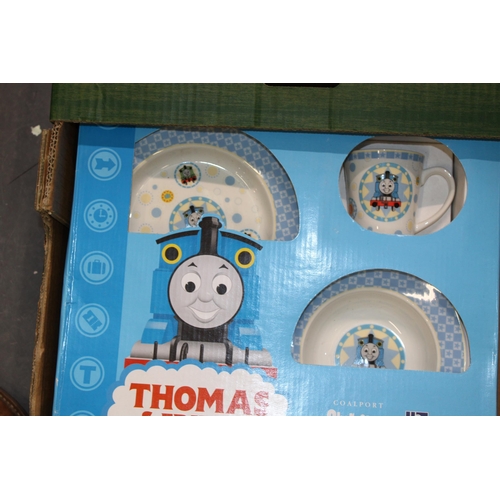 91 - A collection of pottery items to include Thomas and Friends Coalport collectables set together with ... 