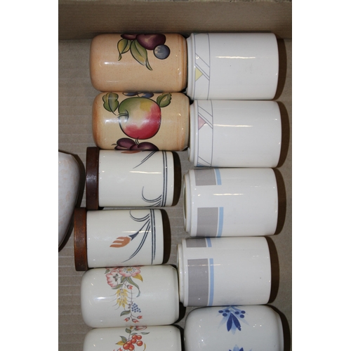 109 - A collection of Hornsea salt and pepper pots from the 1980s in the 'Fantasy' pattern together with '... 