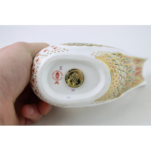 123 - Royal Crown Derby paperweight, Turtle Dove, modelled by Mark Delf and decoration design by Sue Rowe,... 