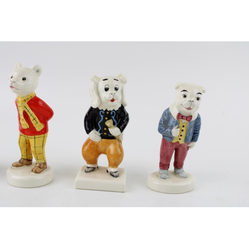 14 - Four Beswick Pottery Rupert And His Friends figures comprising Pong Ping, Algy Pug, Bill Badger and ... 