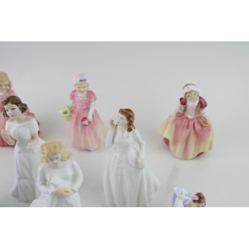 159 - Small Royal Doulton figurines to include Ninette, Dinky Do, Joy and others (8).