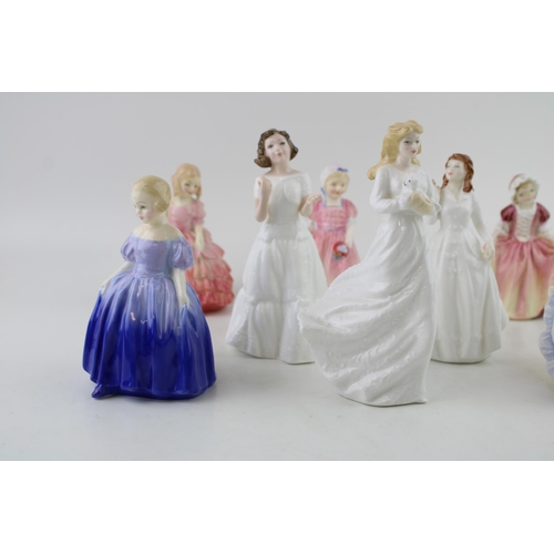 159 - Small Royal Doulton figurines to include Ninette, Dinky Do, Joy and others (8).