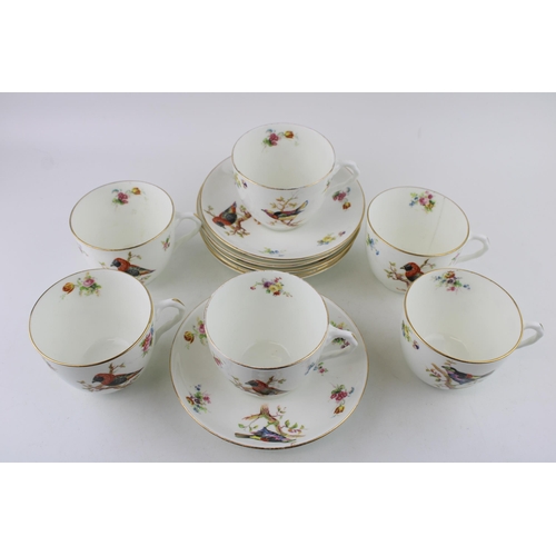 169 - Royal Doulton 'Exotic Bird' pattern cups and saucers. (12)