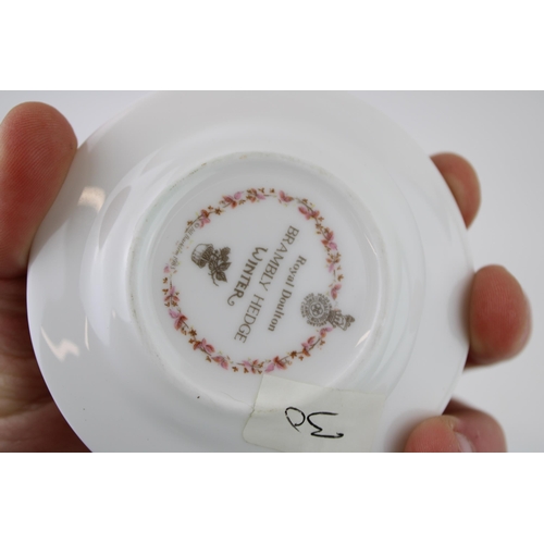 172 - Royal Doulton Snowman trinket dish with a Brambly Hedge miniature cup and saucer (2).