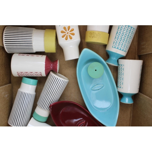 103 - A collection of Hornsea ceramic items to include two pairs of 'Summertime' pattern salt and pepper p... 