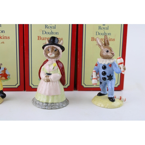 233 - Boxed limited edition Royal Doulton Bunnykins figures to include Welsh Lady, Juggler and Fireman (3)... 