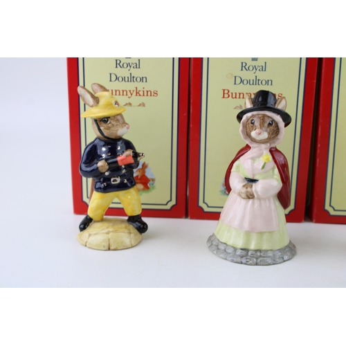 233 - Boxed limited edition Royal Doulton Bunnykins figures to include Welsh Lady, Juggler and Fireman (3)... 