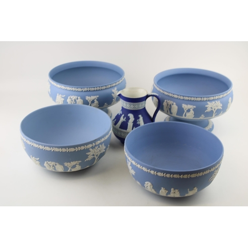 274 - A collection of Wedgwood Jasperware items to include two 8