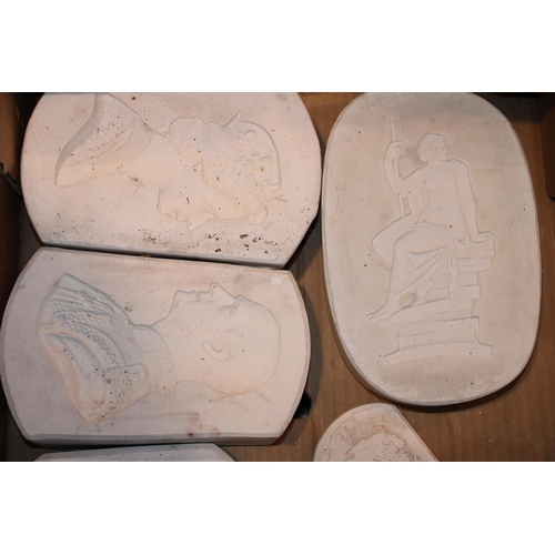 277 - A collection of Wedgwood and similar plaster relief moulds as used in the ceramics industry.  To inc... 