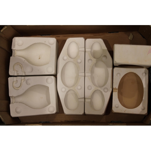 281 - A quantity of plaster pottery casting moulds for the ceramics industry to include vases, animals and... 