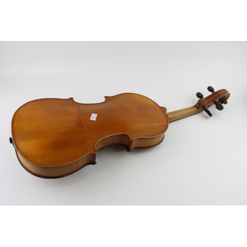 306 - An early c20th violin with paper label 'Phebes'