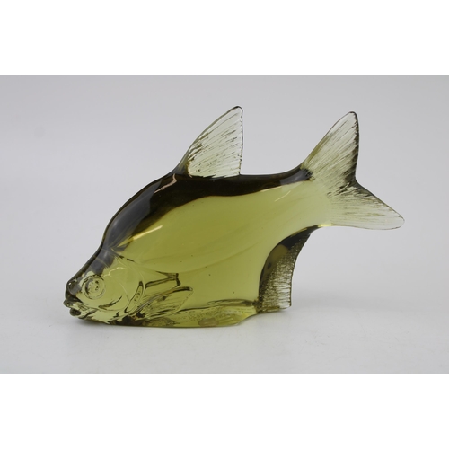 309 - Svenskt Glass paperweight in the form of a fish, limited edition, 17.5cm long.