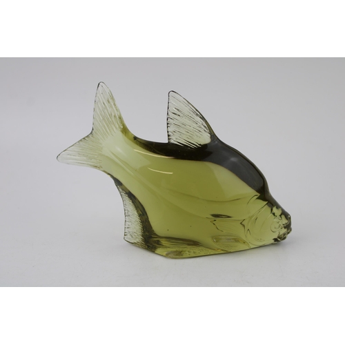 309 - Svenskt Glass paperweight in the form of a fish, limited edition, 17.5cm long.