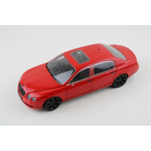 417 - Paul's Model Art 'Minichamps' Bentley Continental Flying Spur in red, 1/18 scale.