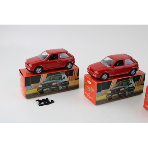 425 - Four boxed model No. 1086 Ford Fiesta XR2i 1:43 Scale by Shabak Models, Germany. (4)