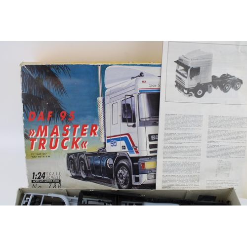 438 - Italeri model of a DAF 95 Master Truck 1:24 Scale Echelle No 788.