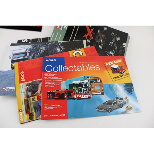 446 - A collection of Corgi Toys catalogues to include 'Trackside', 'Vanguards', Days - Gone' ranges and o... 