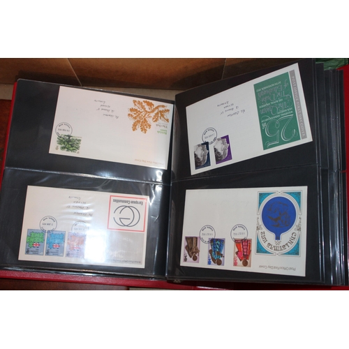 457 - A collection of First Day Cover Stamps in folders to include Post Office First Day Covers 'Dogs', 'H... 