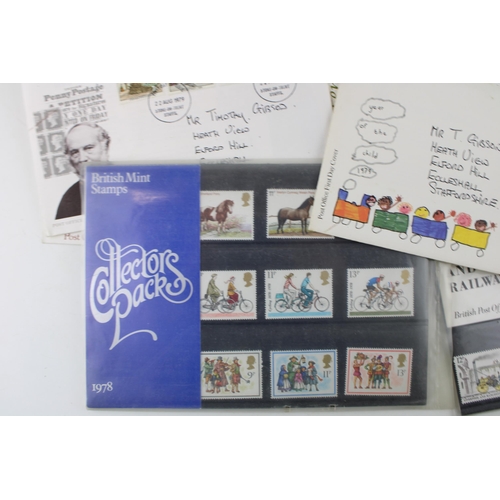 458 - A collection of 1980s first day covers and stamps