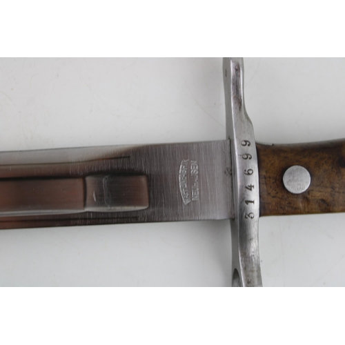 466 - A Swiss M1918 bayonet for the Mauser rifle with scabbard