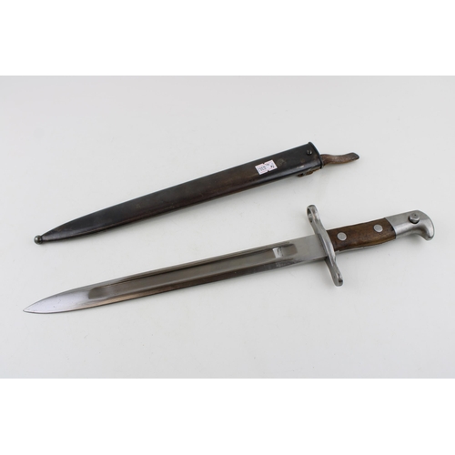 466 - A Swiss M1918 bayonet for the Mauser rifle with scabbard