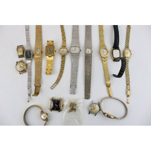 545 - A group of vintage lady's watches, including examples by Bulova, Avia and Incabloc, mostly manual mo... 