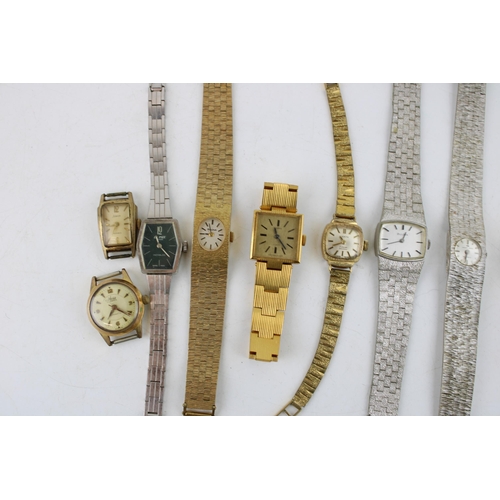 545 - A group of vintage lady's watches, including examples by Bulova, Avia and Incabloc, mostly manual mo... 