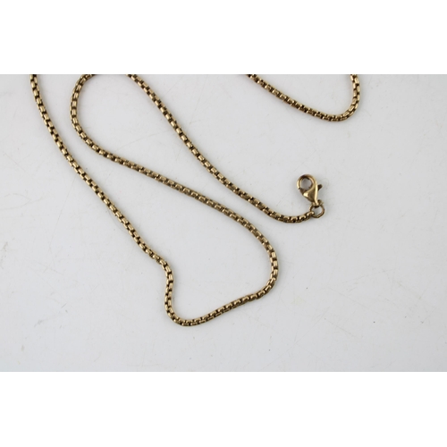 609 - A 9ct yellow gold necklace / chain. length 41cm. Weight 7.8g.