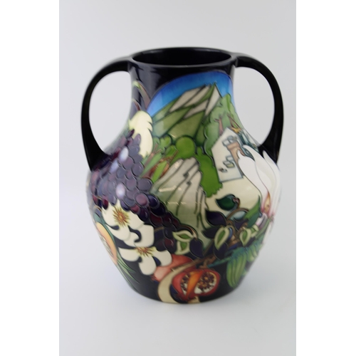 224 - Extra large Moorcroft Pottery limited edition two handled vase, 'The Stone Mas of Quissac', 2009 by ... 