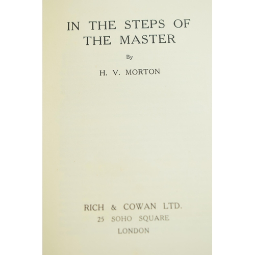 100A - In The Steps of the Master By H. V. Morton, This Edition Limited to to 101 Signed & Numbered Copies ... 