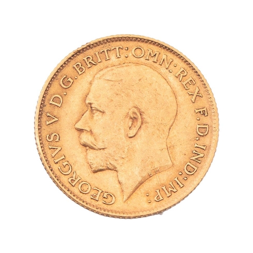 247 - 22ct HALF Sovereign, 1912.