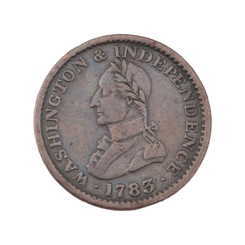 250 - United States of America (USA) 1783 one cent coin / 1 cent, Washington head, 28mm.