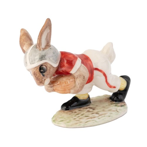 214 - Royal Doulton Bunnykins figure Touchdown DB96 in Ohio State University colours.