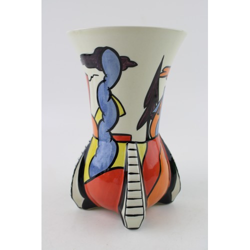 234 - Lorna Bailey 'Dimsdale Hall' vase, modernist design, with Old Ellgreave backstamp, 19cm tall.