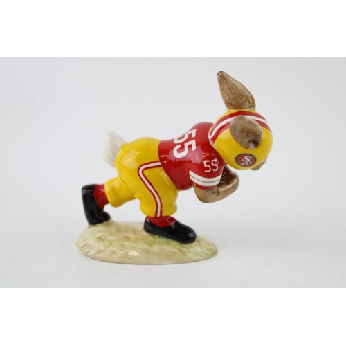 219 - Royal Doulton Prototype Touchdown Bunnykins, made in San Francisco 49ers colourway, with Royal Doult... 