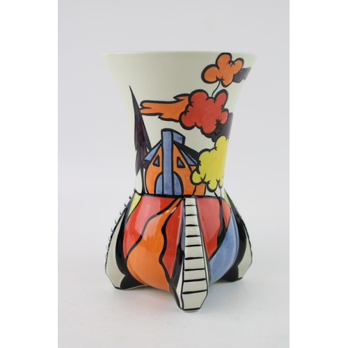 234 - Lorna Bailey 'Dimsdale Hall' vase, modernist design, with Old Ellgreave backstamp, 19cm tall.