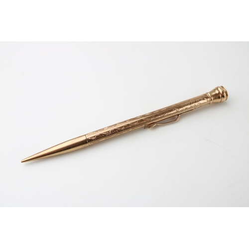 262 - A 9ct gold 'Everpoint' propelling pencil. Length 12.5cm. Gross weight 15.1g.