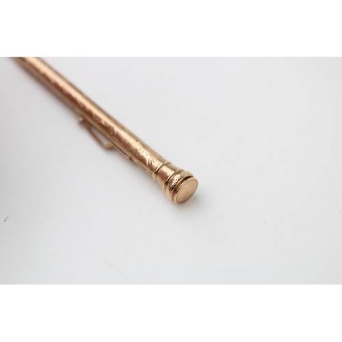 262 - A 9ct gold 'Everpoint' propelling pencil. Length 12.5cm. Gross weight 15.1g.