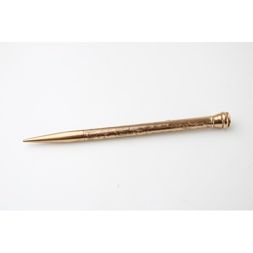 262 - A 9ct gold 'Everpoint' propelling pencil. Length 12.5cm. Gross weight 15.1g.