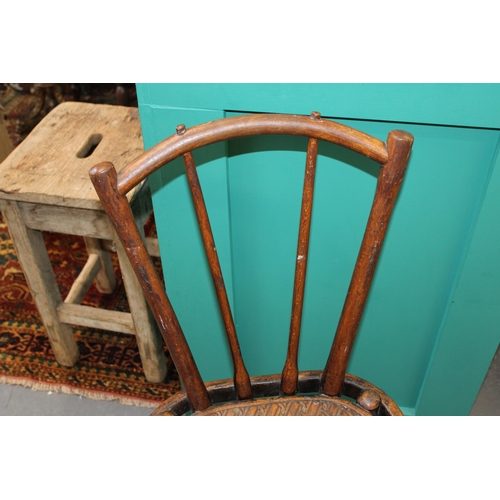 27 - Rare three leg early c20th Thonet Austria No. 2 bentwood chair with label stating 'Thonet, Wien 2' c... 