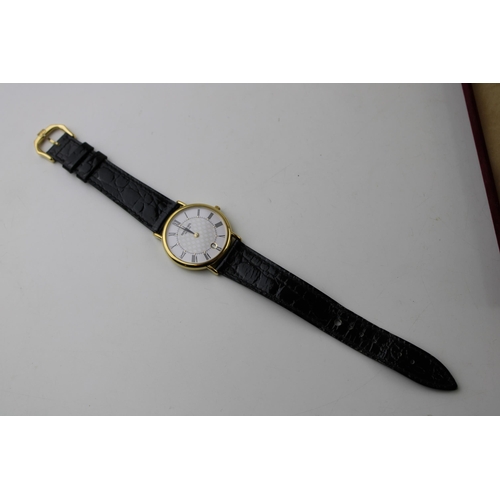 271 - A Raymond Weil wristwatch, the signed textured dial with Roman numerals to the plain chapter ring, d... 