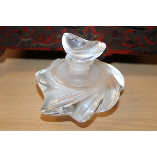 39 - Marie-Claude Lalique for Lalique, a Samoa perfume bottle, designed 1979, engraved signature to the b... 